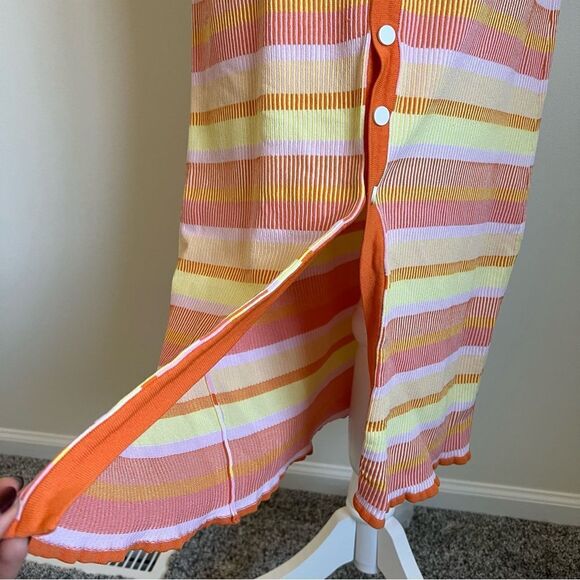 REVOLVE SOLID & STRIPED Kimberly Striped Tank Beach Dress Sorbet Small - Picture 7 of 9